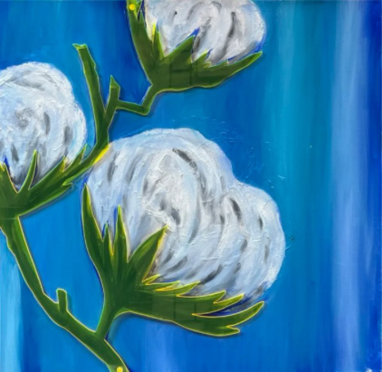 Cotton Floral Quadratum