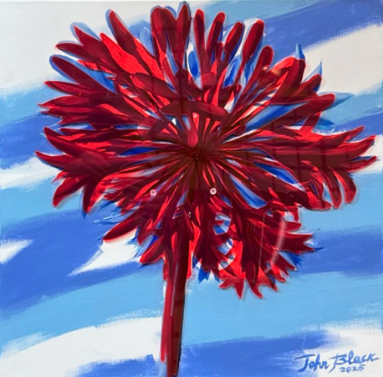 Red Bloom "Floral Quadratum"